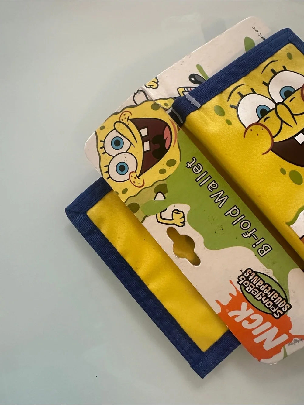 Nickelodeon SpongeBob Yellow & Blue Kids Bi-Fold Wallet with Character Art
